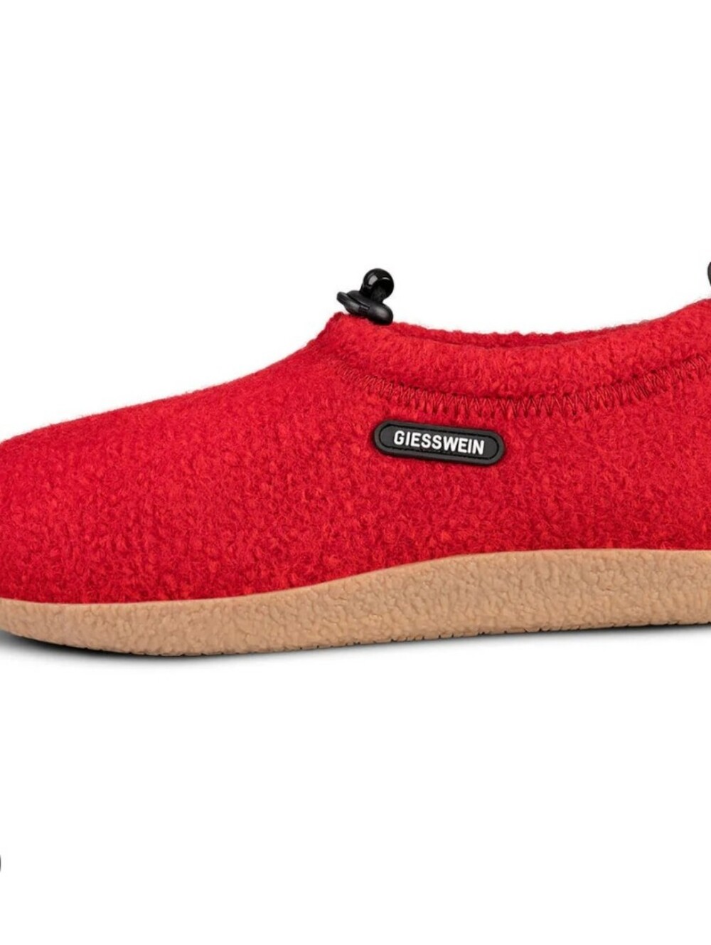 GIESSWEIN Womens Vent Slipper Size 9 EU 40 Red 100% Wool Slip On Waterproof Shoe
